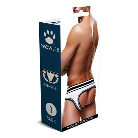 Prowler Open Brief XS Dvobojni White/Black Bezleđno Donje Rublje