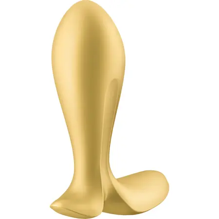 Satisfyer Intensity Plug Gold Ergonomski silikonski čep, App kontrola