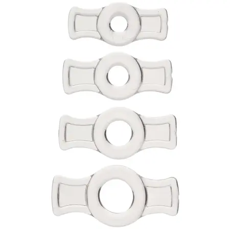 TitanMen Tools Fleksibilni set potpornih prstenova, 4 veličine, crna/plava/prozirna