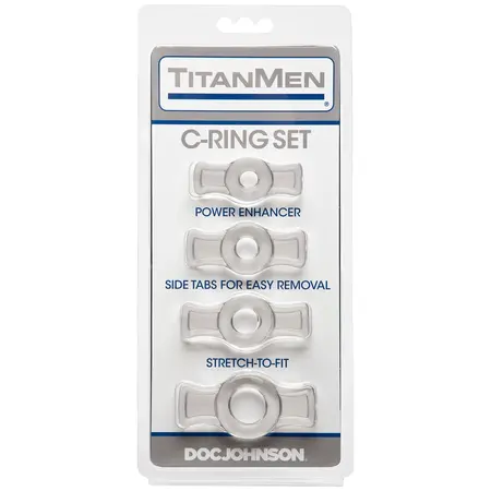 TitanMen Tools Fleksibilni set potpornih prstenova, 4 veličine, crna/plava/prozirna