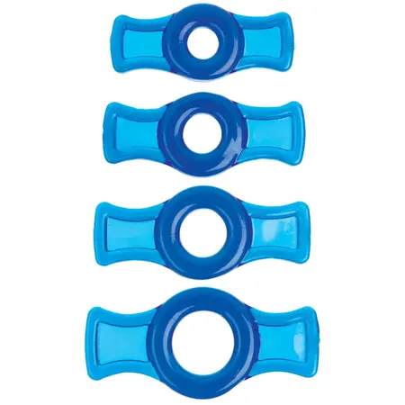 Doc Johnson TitanMen Tools Podesivi set prstenova crni 4kom TPR