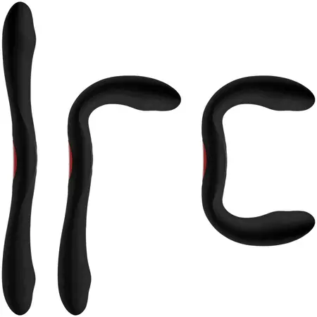 Doc Johnson Kink Dual-Flex Silicone Flexible Intimate Device Remote Black