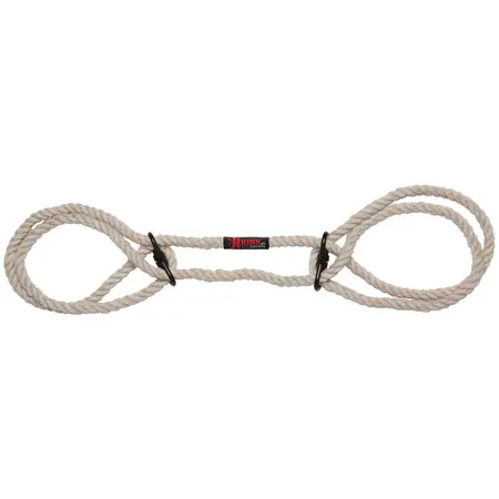 Kink by Doc Johnson Bind & Tie Hemp Cuffs - Adjustable Natural Fiber Restraints