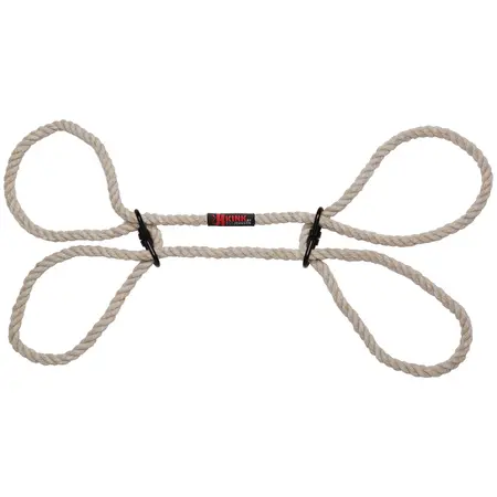 Kink by Doc Johnson Bind & Tie Hemp Cuffs - Adjustable Natural Fiber Restraints