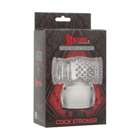 Doc Johnson KINK Power Wand Attachment Double-Ended Transparent Sleeve