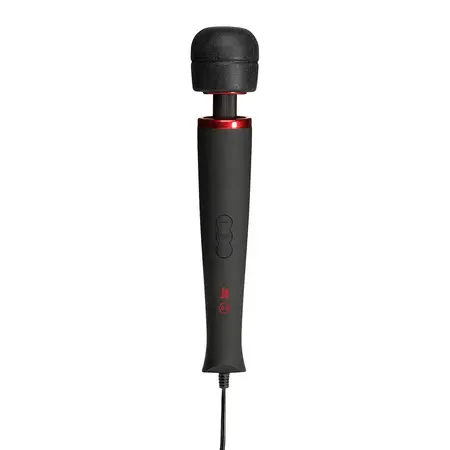 KINK by Doc Johnson Power Wand - Multi-Speed Silicone Wand Massager Black