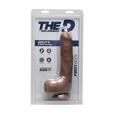 Doc Johnson Uncut D 22cm Intimate Model with FIRMSKYN, Suction Base
