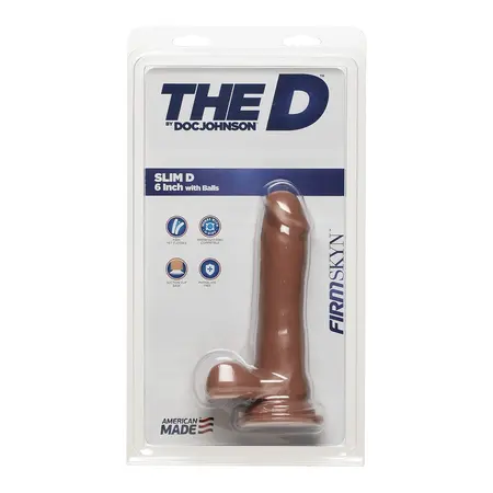 Doc Johnson Slim D FIRMSKYN 15 cm anatomski model sa bazom