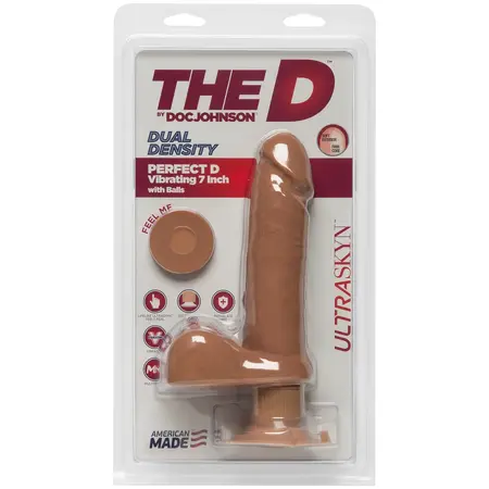 Doc Johnson The D Perfect D ULTRASKYN System Dual Density 18cm Beige