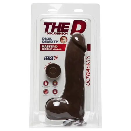 Doc Johnson Master D ULTRASKYN Dual Density Model with Base 25cm Beige
