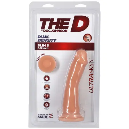 Doc Johnson Slim D ULTRASKYN Dual Density Model sa bazom 15 cm Bež