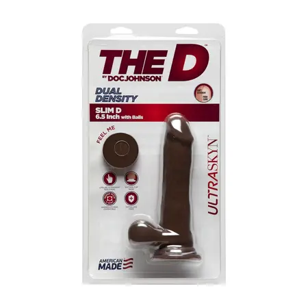 Doc Johnson Slim D ULTRASKYN Intimate Model with Balls 15 cm Beige