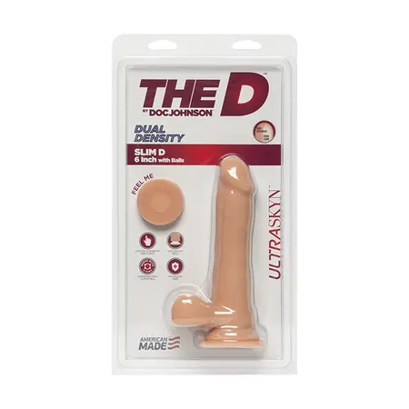 Doc Johnson Slim D ULTRASKYN Dual Density Model 15 cm Beige