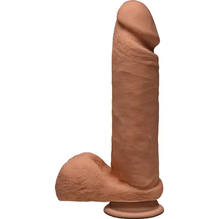 Doc Johnson The Perfect D 8” ULTRASKYN Dual Density Model, Suction Cup, Beige