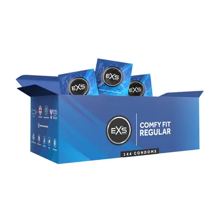 EXS Regular 54mm Premium Latex Kondomi 144-Pak, Rašireni oblik