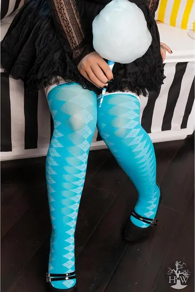 Kix'ies Bedrenice Par 4 D Plave Argyle Sistem bez Klizanja