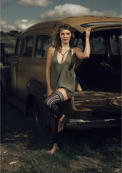 Kix'ies Lindsay model D crne čarape do butina bez stopala antiklizni grip