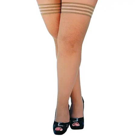 Kix'ies Samantha preko kolena D nude - čarape koje ostaju gore plus size