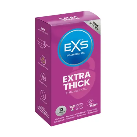 EXS Extra Thick 12 Komada - Poboljšana izdržljivost lateks zaštita