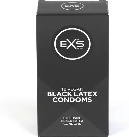 EXS Black Latex 12 Komada - Crna svilenkasta lateks barijera zaštita