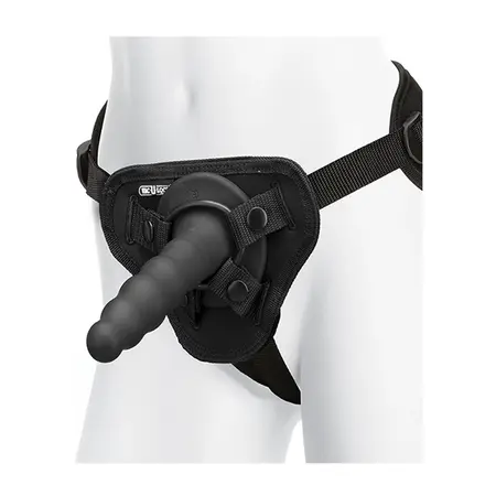 Doc Johnson Ripple Vibrating Set - Remote Control, Ribbed Silicone, Adjustable Harness