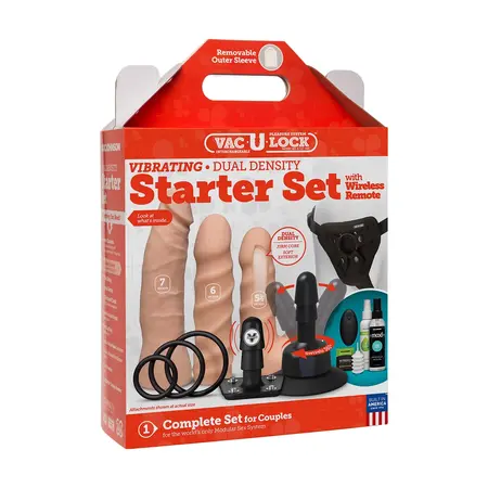 Doc Johnson Vac-U-Lock Dual Density set sa daljinskim upravljanjem ULTRASKYN