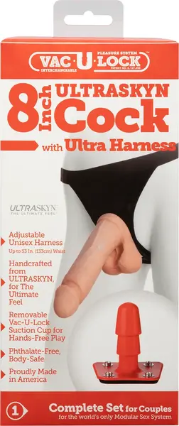 Doc Johnson ULTRASKYN Intimate System 20 cm with Adjustable Harness