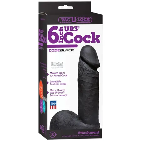 Doc Johnson Code Black ULTRASKYN 15 cm intimni dodatak, crni