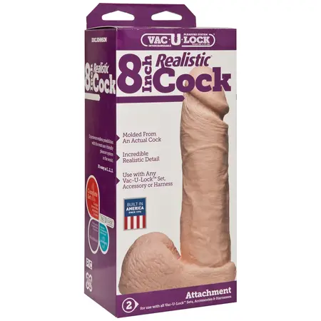 Doc Johnson Vac-U-Lock Intimate Attachment 20 cm Beige