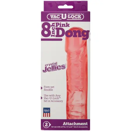 Doc Johnson Crystal Jellies 8'' Intimate System dodatak, providni, 20 cm