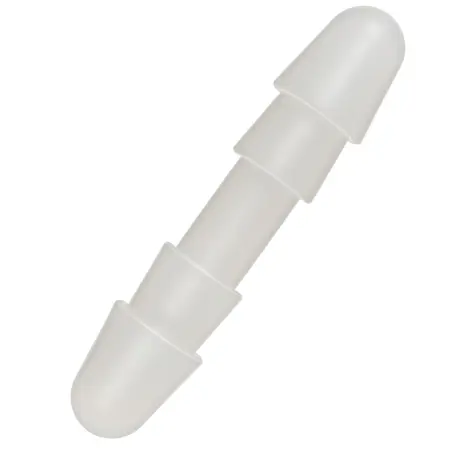 Doc Johnson Double Up Frosted dvostrani dodatak sa utikačem, providni