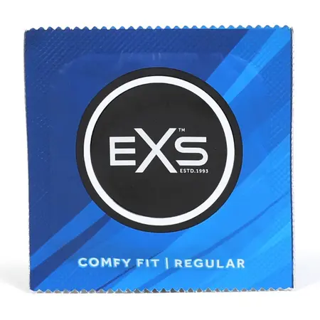 EXS Regular pakovanje od 100 komada lateks sigurnosnih kondoma, prošireni, podmazani, 54 mm