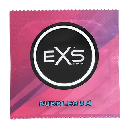 EXS Bubblegum Rap lateks kondomi sa ukusom žvake, 100 komada, slatka aroma