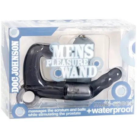 Doc Johnson Charcoal Curve Prostate Wand - 4-Speed, Waterproof, Flexible