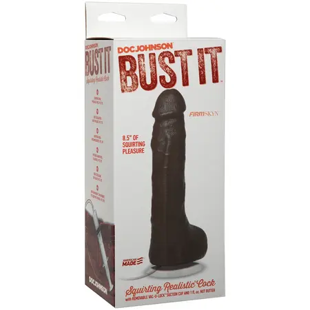 Doc Johnson Bust It Squirting Model 21 cm - Svestrana Usisna Baza, 30 ml