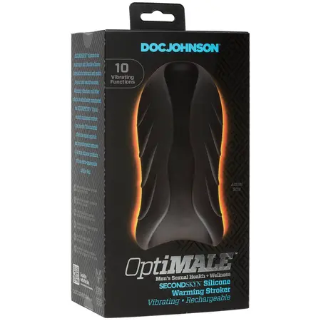 Doc Johnson OptiMALE Silikonski Stroker Grejni Punjivi Crni