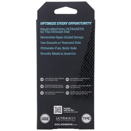 Doc Johnson OptiMALE Rollerball Reversible ULTRASKYN Intimni Rukav 12.7cm