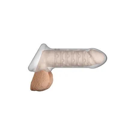 Doc Johnson OptiMALE Thin Extension Bal Strap 15cm Prozirni Rukav