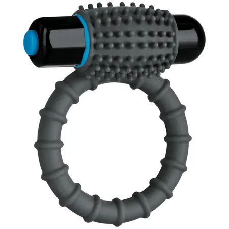 Doc Johnson OptiMALE Vibrating Silicone Intimate Ring Black