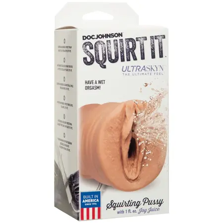 Doc Johnson Squirt It ULTRASKYN Intimate Machine with Joy Juice 1 fl. oz.