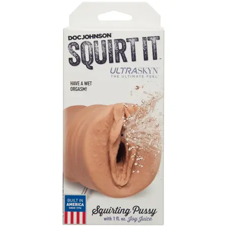 Doc Johnson Squirt It ULTRASKYN Intimate Machine with Joy Juice 1 fl. oz.