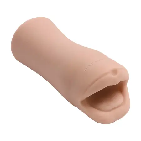 Doc Johnson Palm Pal ULTRASKYN Compact Oral Model, White, Body-Safe Material