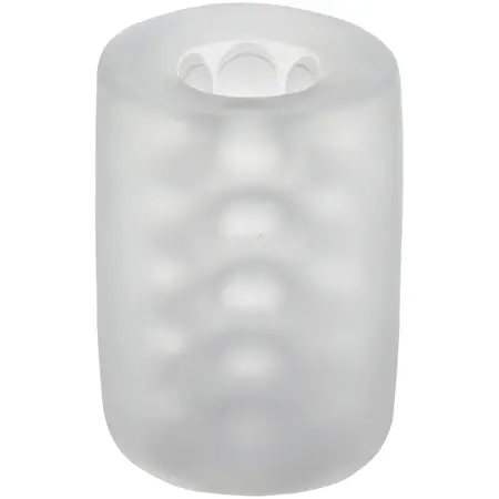 Doc Johnson Glow Helping Head Sleeve Frost/Green Glow Silicone Mini