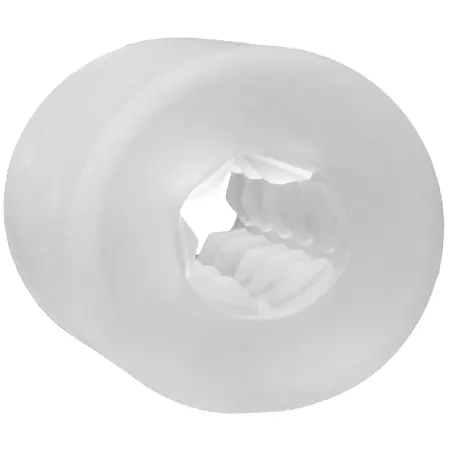 Doc Johnson Glow Helping Head Sleeve Frost/Green Glow Silicone Mini