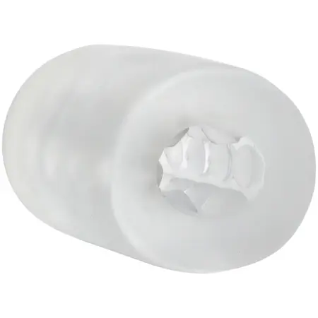 Doc Johnson Glow Helping Head Sleeve Frost/Green Glow Silicone Mini