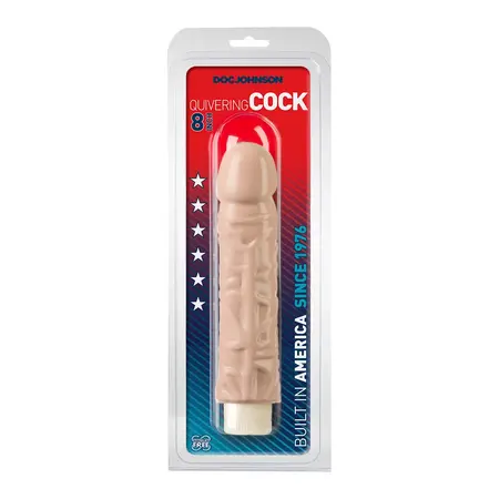Doc Johnson Quivering višebrzinski vibrator 20cm - anatomski oblik