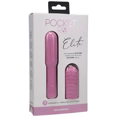 Doc Johnson Elite Mini intimni uređaj 10cm punjivi roze silikon