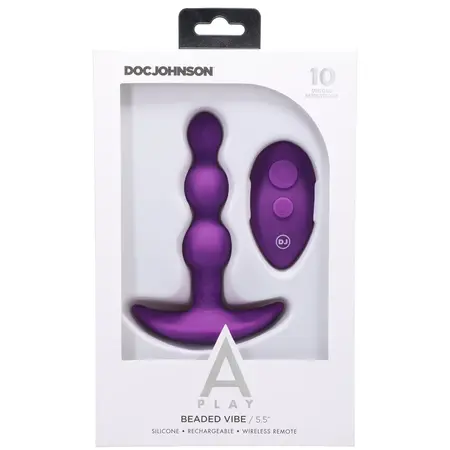 Doc Johnson A-Play Shaker silikonski bubnjić sa daljinskim upravljačem crni
