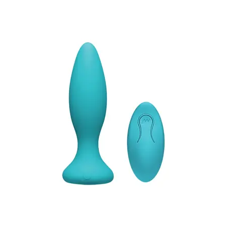 Doc Johnson A-Play Vibe Silicone Plug with Remote Control Black S