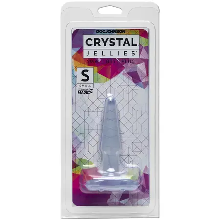 Doc Johnson Crystal Jellies Small Plug Transparent 10 cm Body-Safe